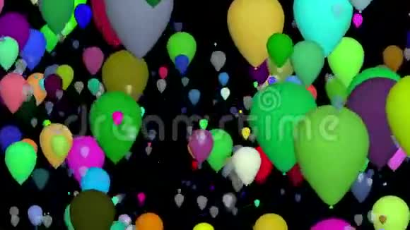 黑色飞行气球视频的预览图