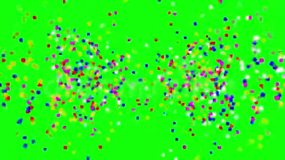 五彩粒子纸屑视频的预览图