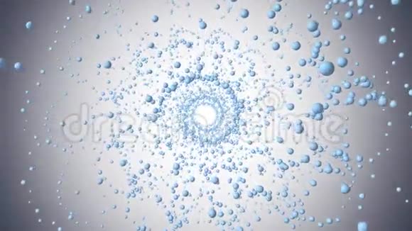 飞行三维粒子抽象螺旋隧道运动图形动画背景新品质复古风格酷酷好视频的预览图