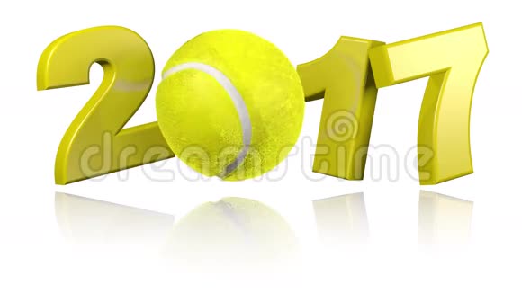 网球2017年白色背景视频的预览图
