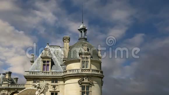 法国PicardieOiseChateaudeChantillyChantilly城堡视频的预览图