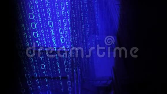 网络犯罪科幻小说新电脑网络攻击视频的预览图