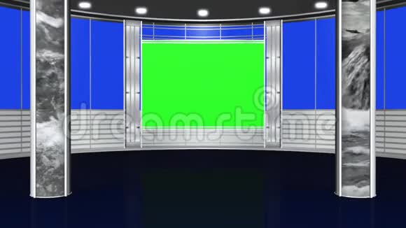 虚拟演播室背景3绿色屏幕视频的预览图