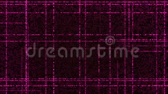 红色发光粒子的网格视频的预览图