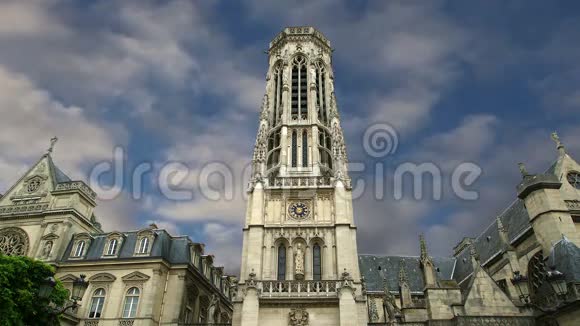 圣日耳曼教堂lAuxerrois法国巴黎视频的预览图