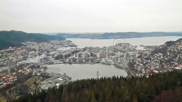 从小木屋的视野挪威卑尔根视频的预览图