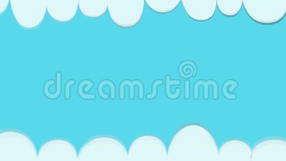 背景云带蓝天动画视频的预览图