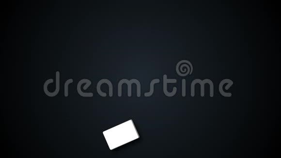 白色平板手机白屏带色度键现代智能手机设计三维渲染背景视频的预览图