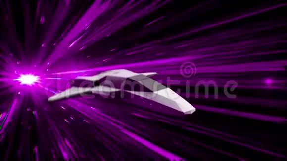 超空间宇宙飞船的美丽抽象动画跳跃穿越外层空间动画三维动画视频的预览图