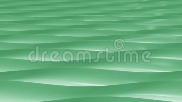 抽象绿色塑料波可循环运动背景视频的预览图