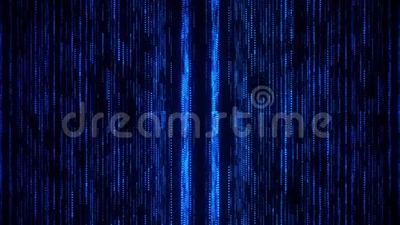 蓝色发光矩阵网格线VJ循环运动背景V1视频的预览图
