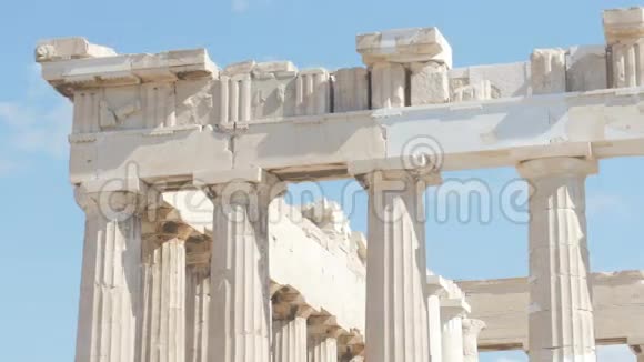 雅典卫城希腊时间推移缩小4k视频的预览图