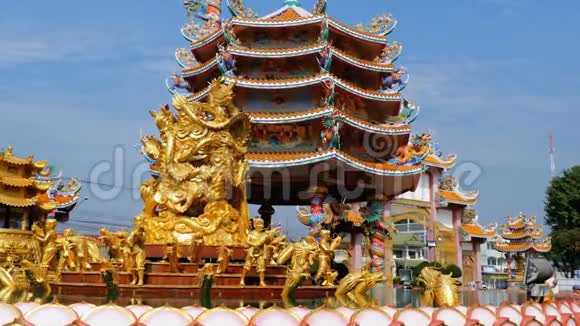 泰国的中国寺庙邦森外观视频的预览图