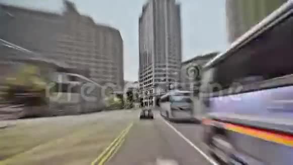 西雅图城市的驾驶时间流逝视频的预览图