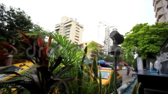典型的城市风格城镇住宅曼谷市高清高清视频的预览图