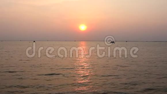 泰国安西拉孔布里的印象日落视频的预览图