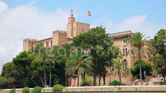 西班牙马洛卡岛帕尔马德马洛卡皇家宫殿视频的预览图