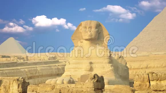古代狮身人面像和金字塔埃及的象征视频的预览图