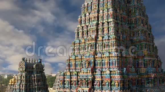 南印度泰米尔纳德邦马德鲁伊的印度教米纳克什神庙视频的预览图