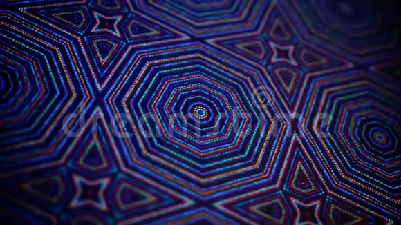 彩色矢量曼达拉地毯视频的预览图