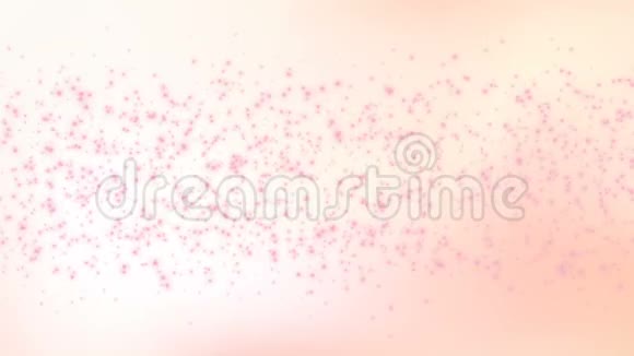 粉色背景上随机的抽象光粒子运动视频视频的预览图