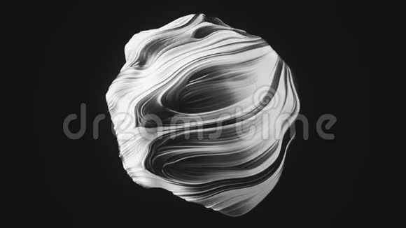 具有旋流的抽象球状球体视频的预览图