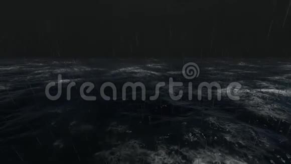 波涛汹涌的海面上的风暴视频的预览图