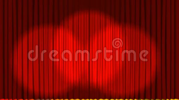 剧院舞台上的幕布拉开视频的预览图
