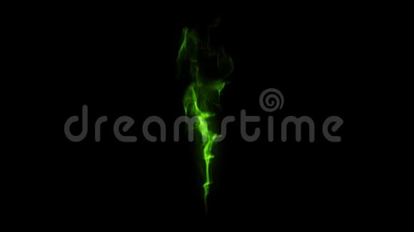 绿烟蒸汽云循环图形元素V2视频的预览图