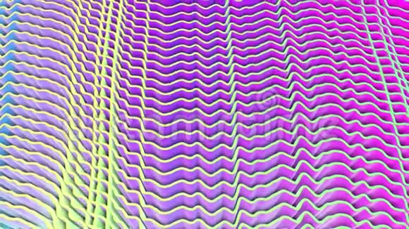 动画明亮的平面抽象紫色3D渲染视频的预览图