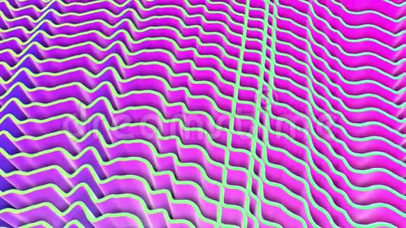 动画明亮的平面抽象紫色3D渲染视频的预览图