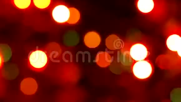 节日圣诞背景与灯光视频的预览图
