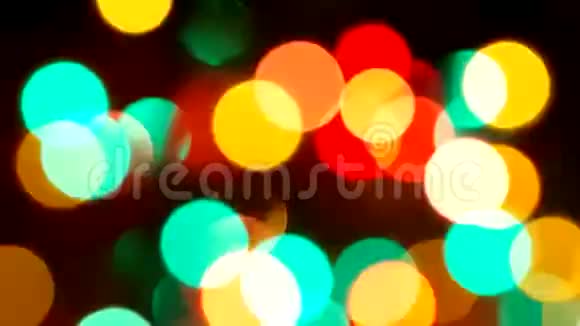 节日圣诞背景与灯光视频的预览图