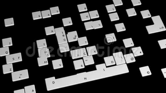 键盘飞行按钮包含阿尔法哑光视频的预览图