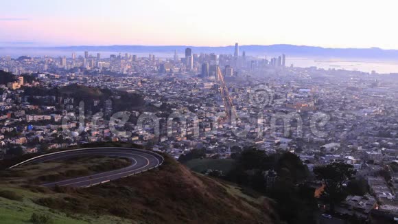 加州旧金山日出时间4K视频的预览图