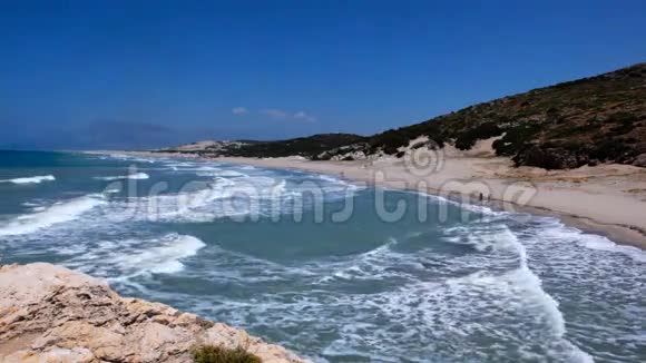 土耳其地中海沿岸的帕塔拉海滩视频的预览图
