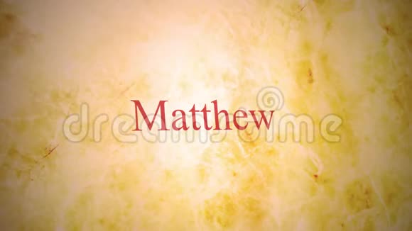 圣经系列新约的书籍马修视频的预览图