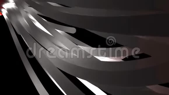 抽象动画的白色光束波出现在黑色背景和改变他们的颜色动画动态动态视频的预览图