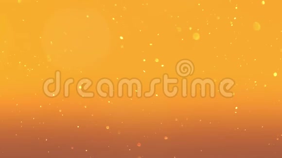 日落美景橙色背景上的颗粒视频的预览图