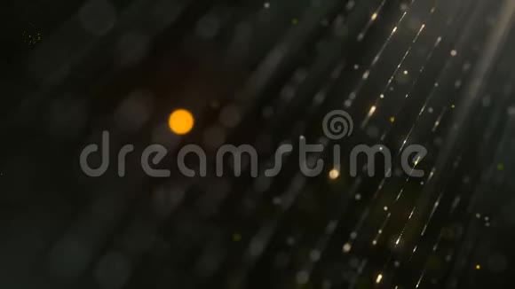 抽象的彩色背景与动画落下的闪闪发光的粒子作为节日的雨4K超高清分辨率视频的预览图