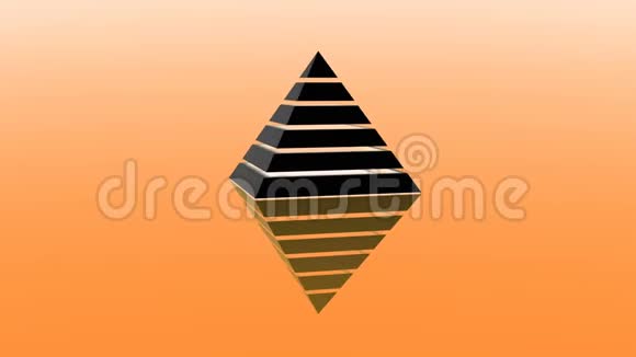金字塔三角形几何设计以太抽象以太神秘背景视频的预览图