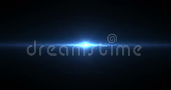 蓝色亮晶体闪烁漏光效应对黑色背景上的过渡运动视频的预览图