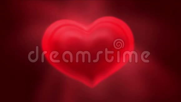 红色爱情心背景情人节象征图案背景视频的预览图