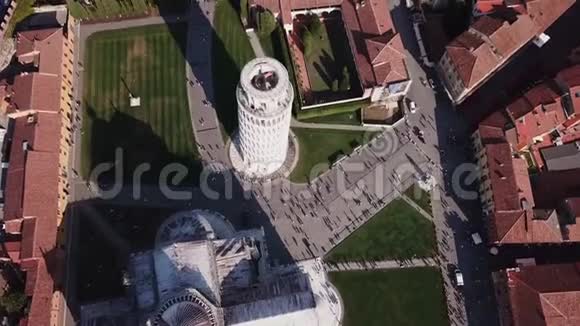 无人机录像比萨斜塔视频的预览图