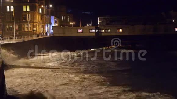 威尔士西海岸的奥贝里斯特威斯海滨视频的预览图