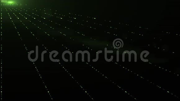 绿色激光闪光过渡叠加灯光光学镜头耀亮动画无缝环艺术背景新品质视频的预览图