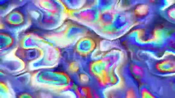 抽象催眠发光的多彩背景视频的预览图