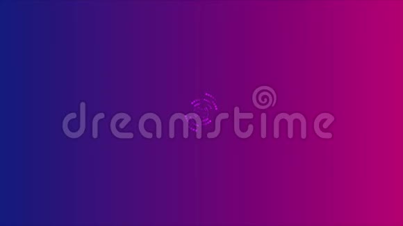 抽象蓝紫色半色调圈视频动画视频的预览图