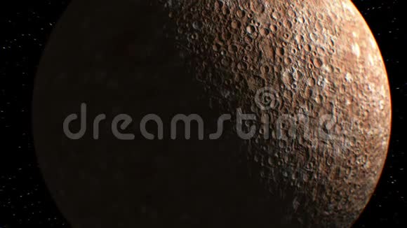 背景上的水星虚构的观测卫星飞过三维动画地球的纹理是在视频的预览图