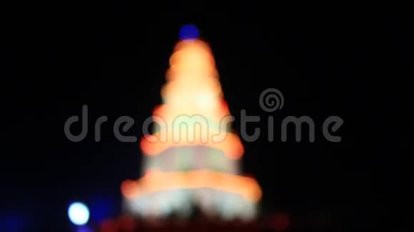 有灯光的神庙塔视频的预览图